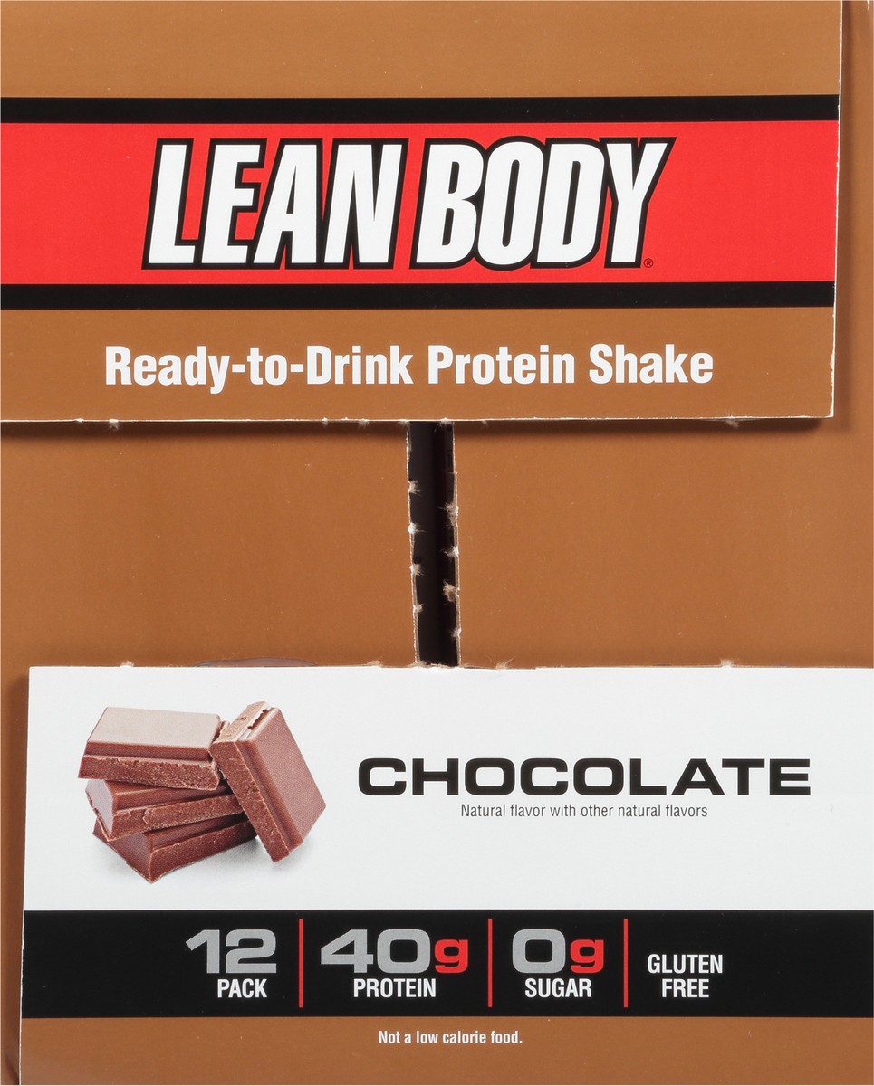 slide 11 of 14, Labrada Lean Body 12 Pack Chocolate Ready-to-Drink Protein Shake 12 - 17 fl oz Cartons, 12 ct