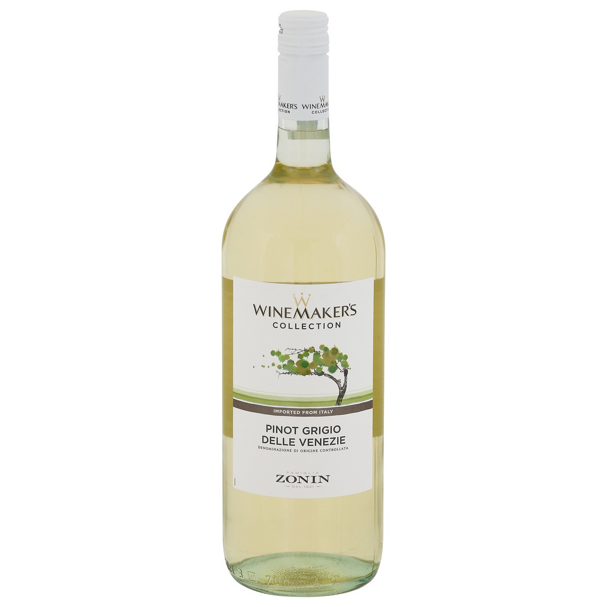 slide 1 of 9, Zonin Winemakers Collection Pinot Grigio 1.5 l, 1.5 liter