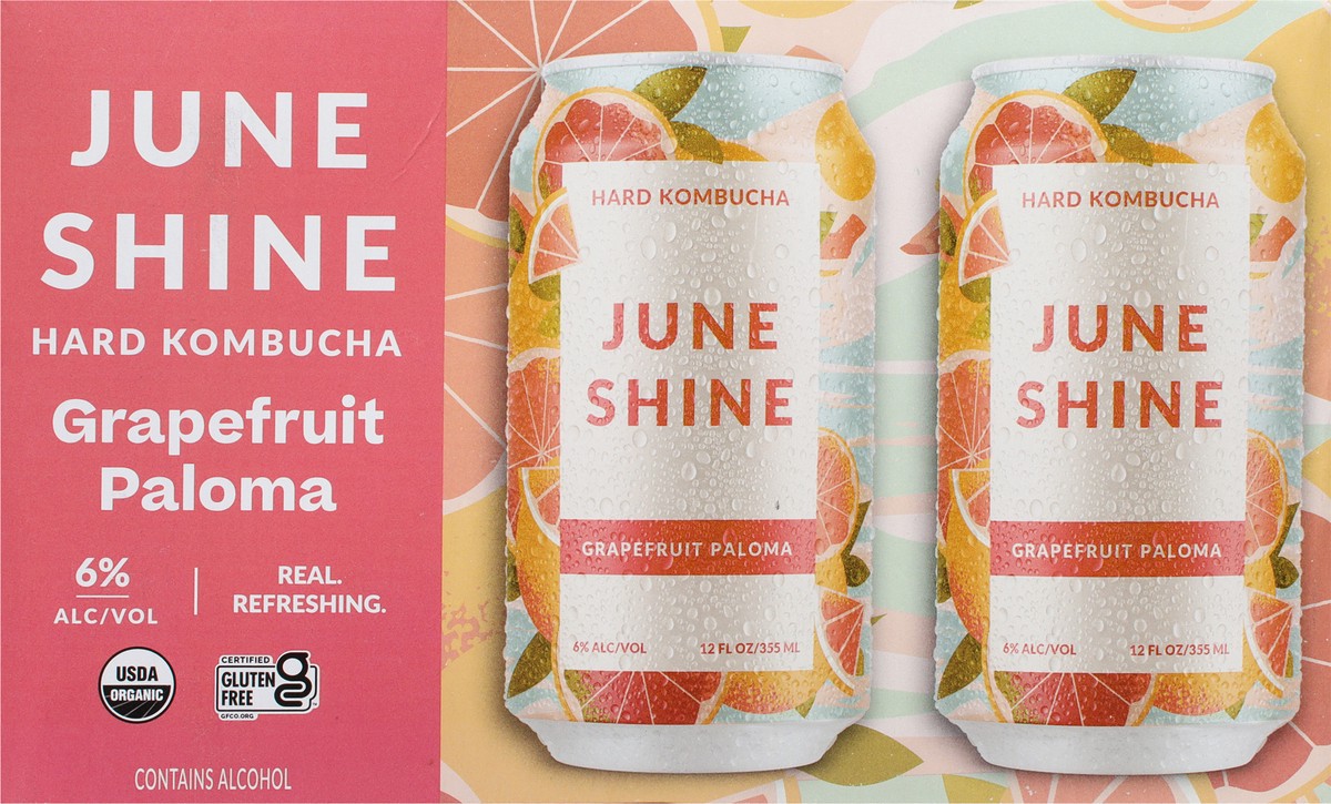 slide 10 of 13, JuneShine Grapefruit Paloma 6Pk Cans, 6 ct