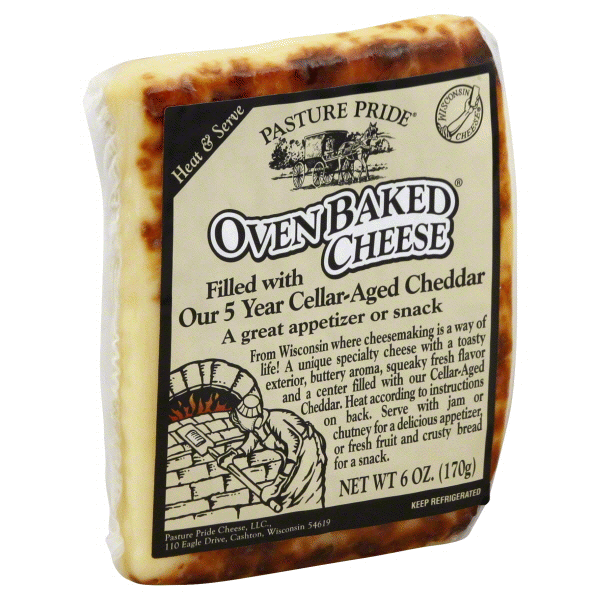 slide 1 of 1, Pasture Pride Oven Baked Cheddar Cheese, 6 oz