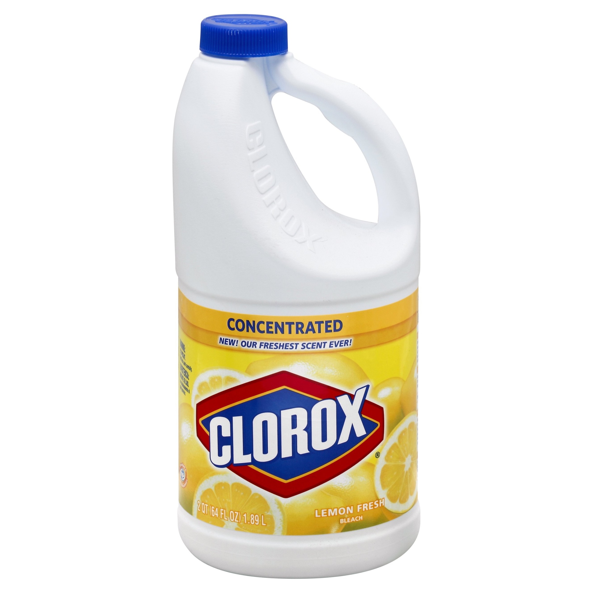 slide 1 of 3, Clorox Lemon Fresh Concentrated Bleach, 64 oz