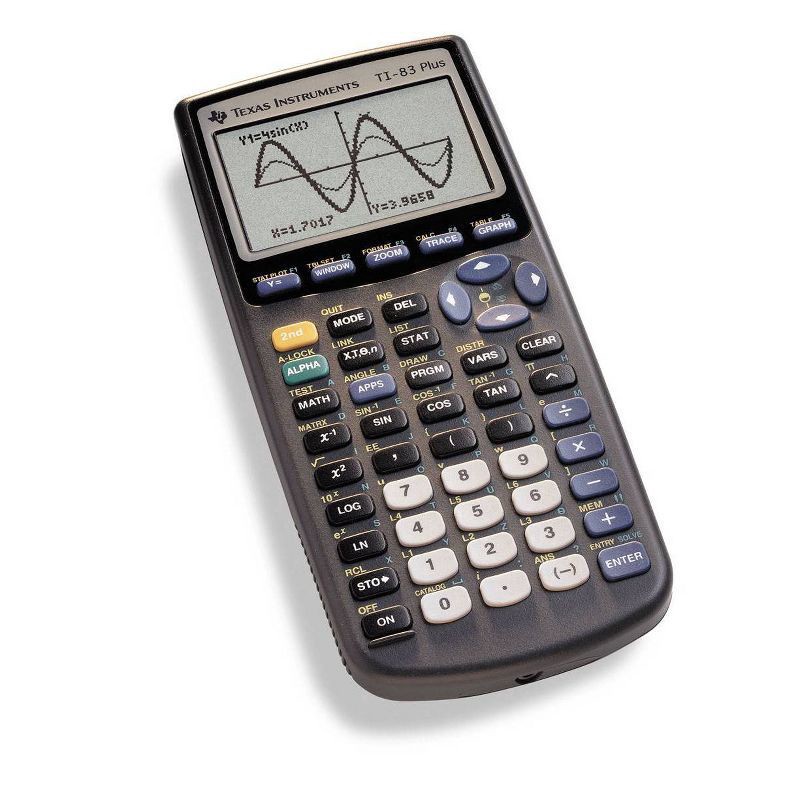 slide 4 of 4, Texas Instruments 83 Plus Black Calculator, 1 ct