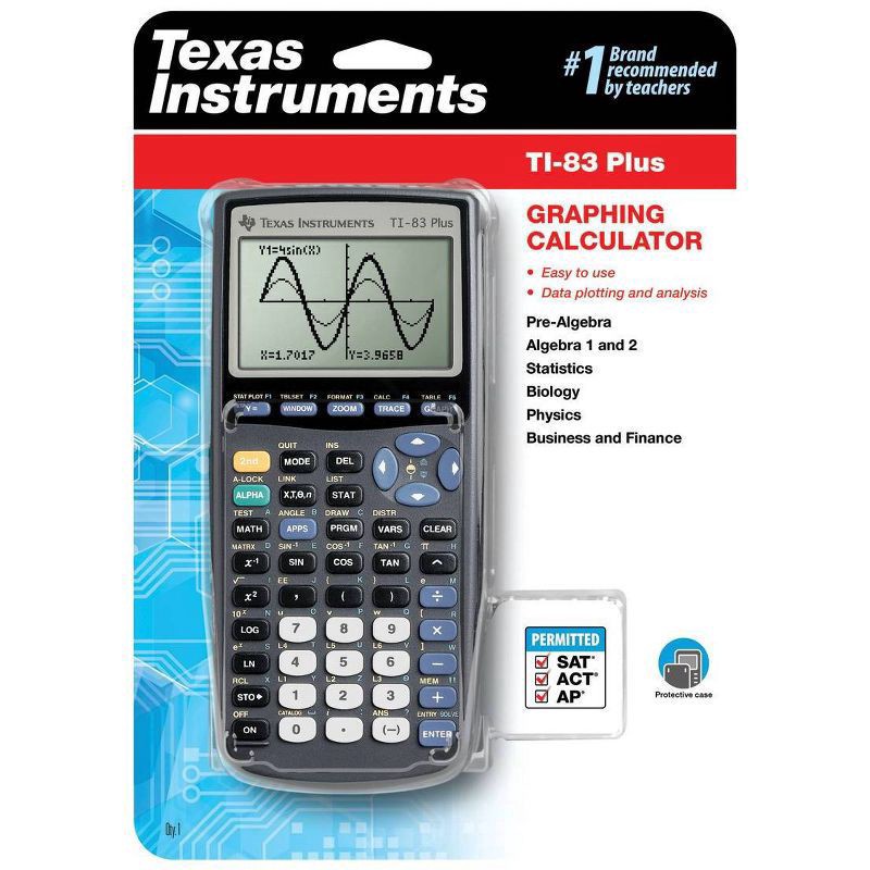 slide 2 of 4, Texas Instruments 83 Plus Black Calculator, 1 ct