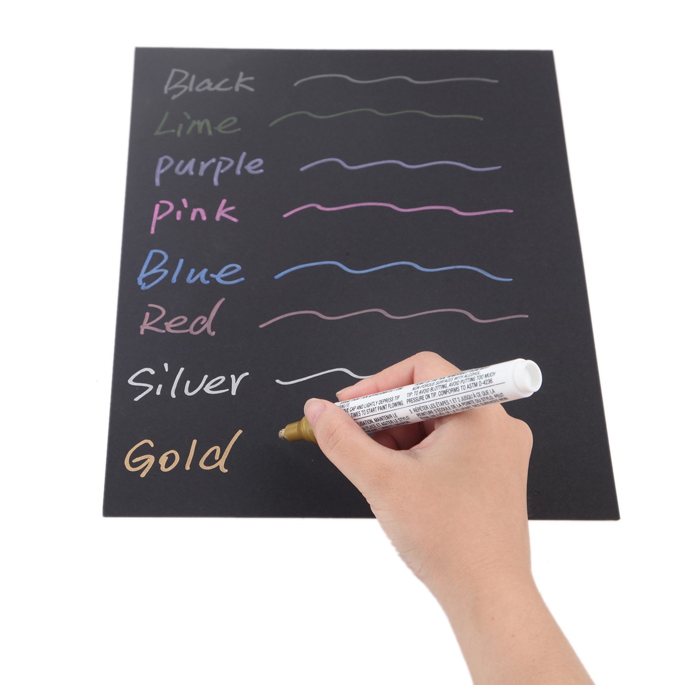 slide 4 of 5, 8 Color Metallic Medium Tip Paint Pen Set By Craft Smart, 1 ct