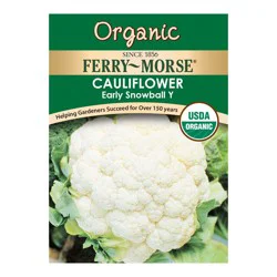 Ferry-Morse Organic Early Snowball Y Cauliflower Seeds, 1 ct
