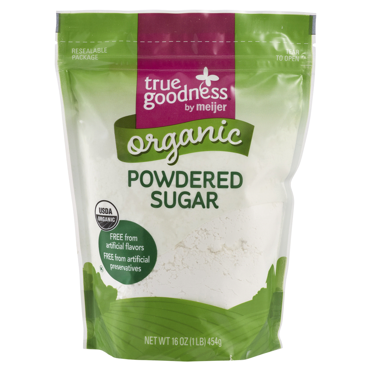 slide 1 of 2, True Goodness Organic Powdered Sugar, 16 oz
