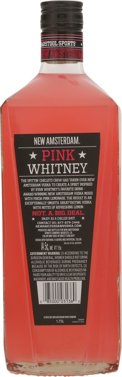 slide 9 of 9, Pink Whitney Lemonade Flavored Vodka, 1.75 liter