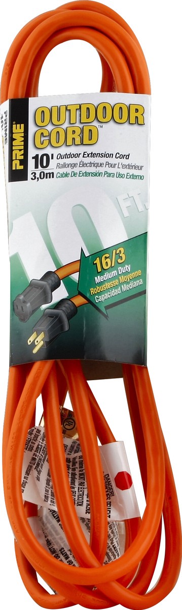slide 1 of 3, Prime Orange Ext Cord Orange 10 Ft, 1 ct