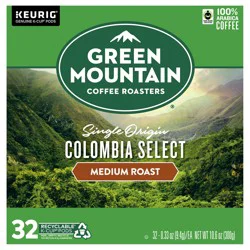 Green Mountain Coffee Roasters Colombia Select Coffee, Keurig Single-Serve K-Cup Pods, Medium Roast, 32 Count