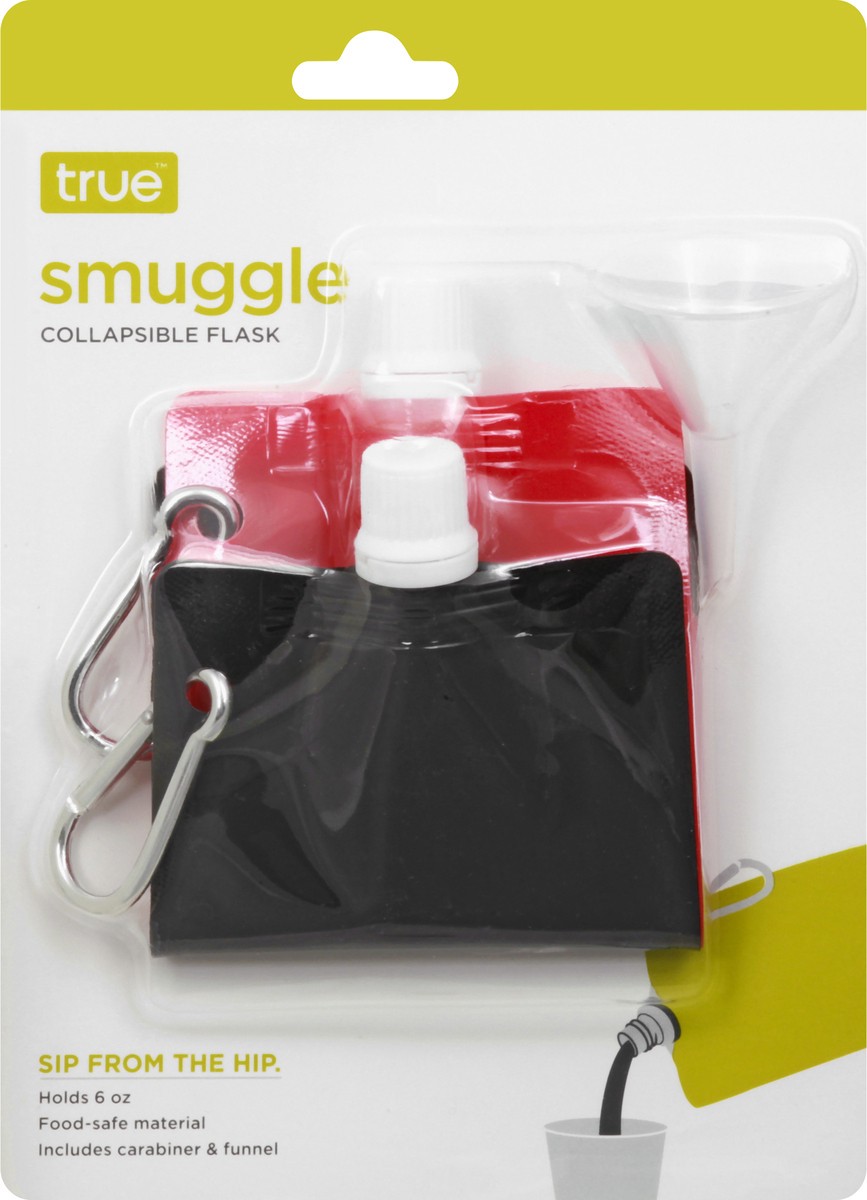 slide 5 of 9, True Smuggle Collapsible Flasks, 6 Ounce, Pack of 2, 2 ct