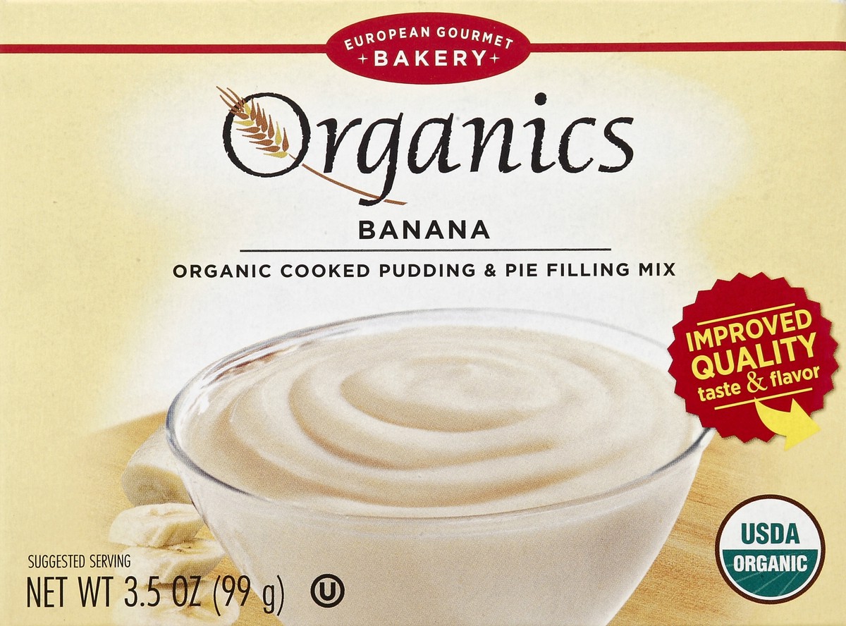 slide 4 of 4, European Gourmet Bakery Organics Banana Pudding Mix, 3.5 oz