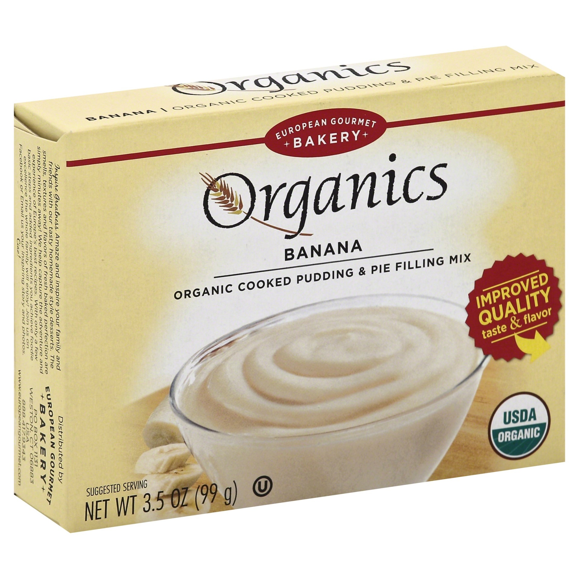 slide 1 of 4, European Gourmet Bakery Organics Banana Pudding Mix, 3.5 oz