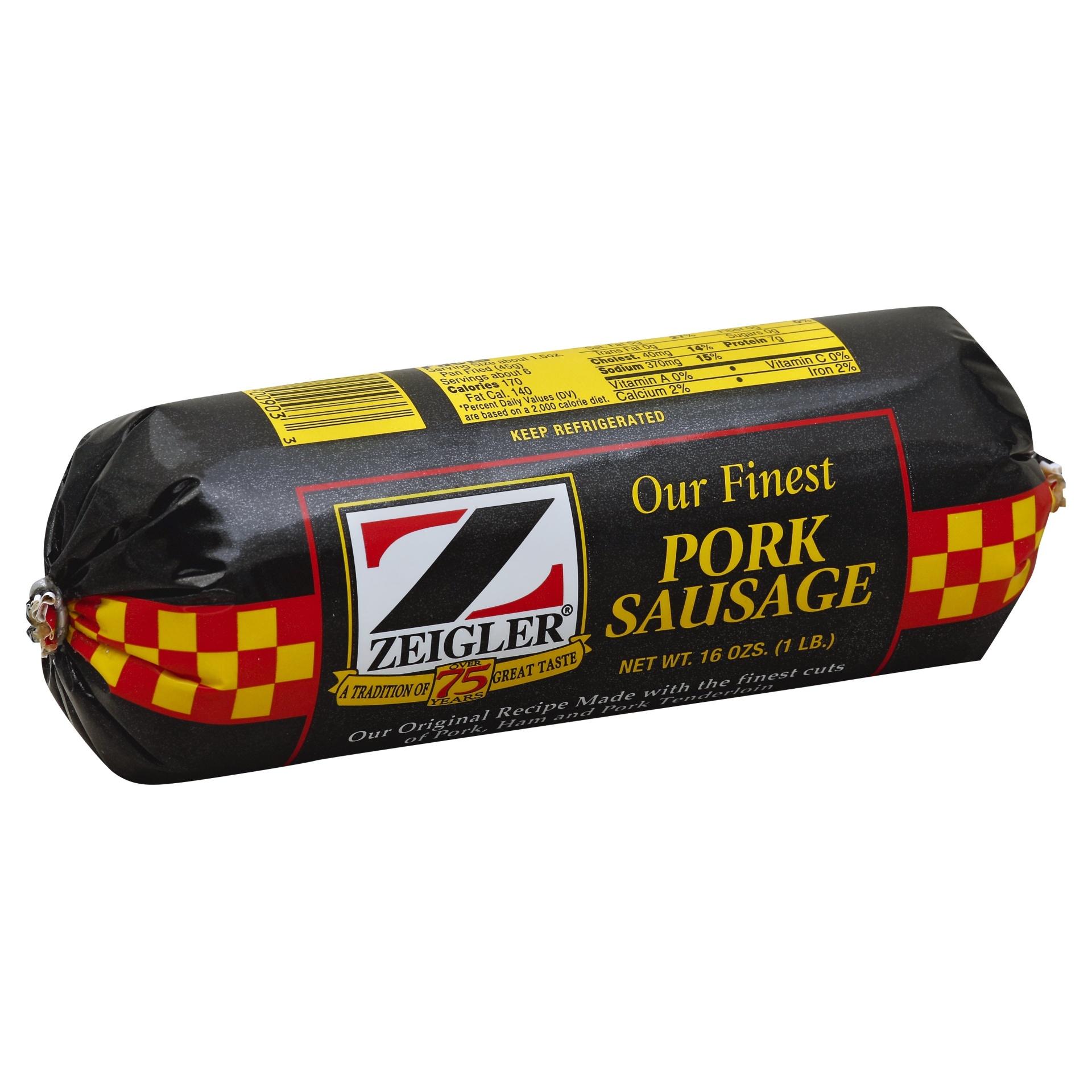 slide 1 of 5, Zeigler Pork Sausage 16 oz, 16 oz