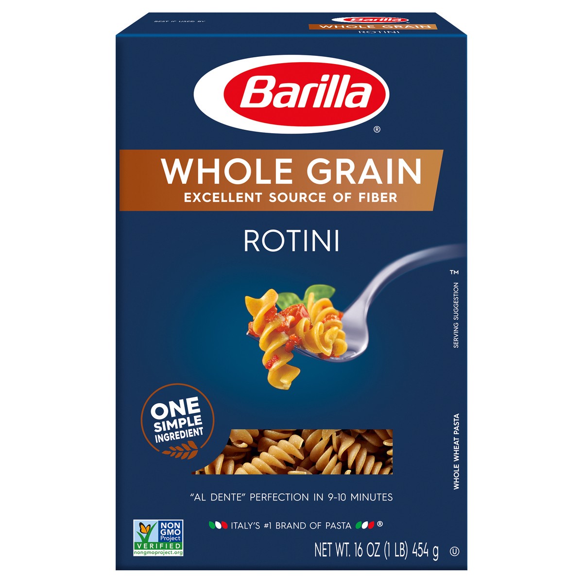 slide 1 of 9, Barilla Whole Grain Rotini Pasta, 13.25 oz