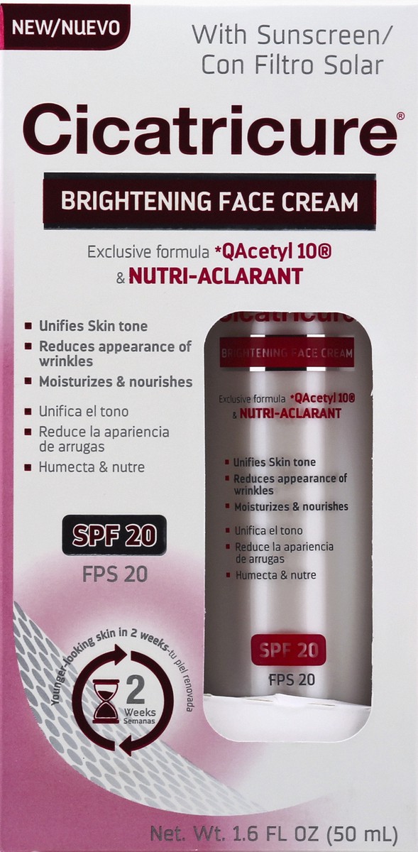slide 8 of 12, Cicatricure Brightening SPF 20 Face Cream 1.6 oz, 1.6 oz