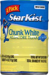 Starkist Chunk White Albacore Tuna In Water (4-Pack)