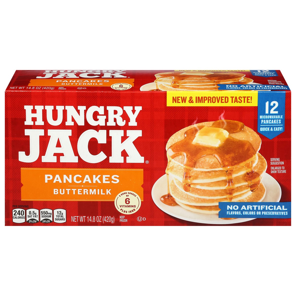 slide 1 of 9, Hungry Jack Buttermilk Pancakes 14.8 oz, 14.8 oz