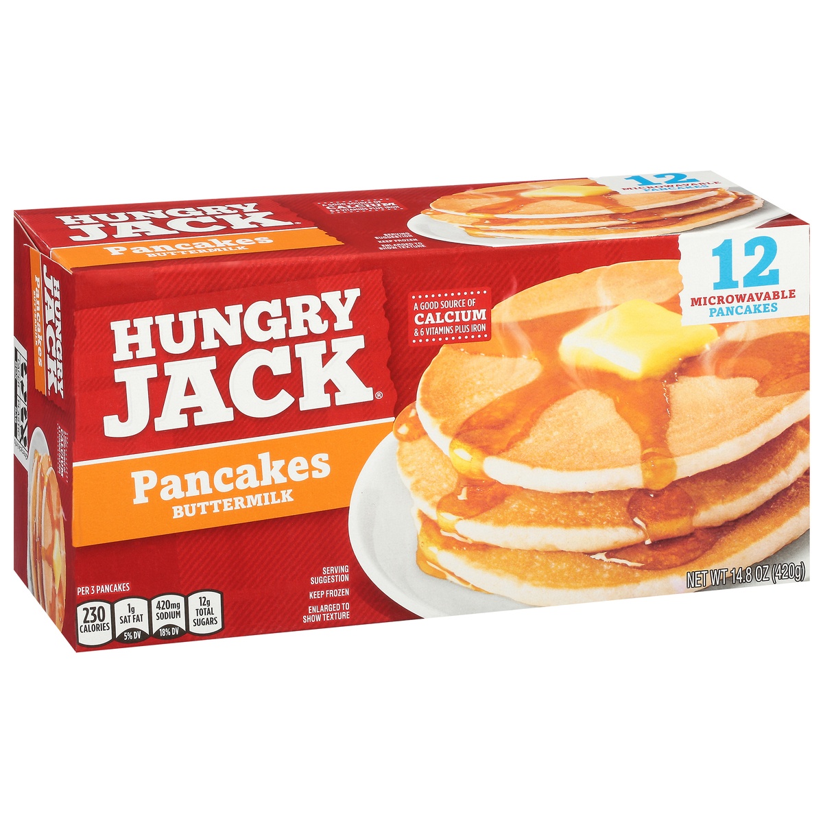 slide 1 of 1, Hungry Jack Buttermilk Pancakes 12 ea, 12 ct
