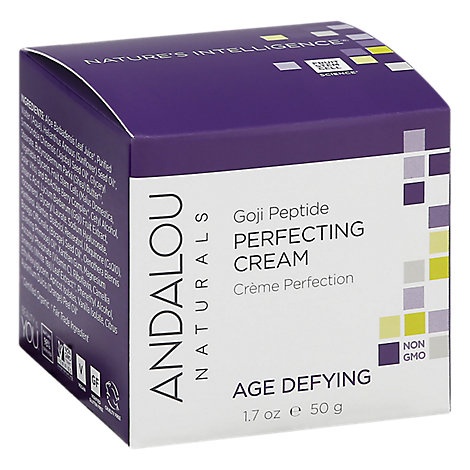 slide 1 of 1, Andalou Naturals Perfecting Cream Age Defying Super Goji Peptide, 1.7 fl oz