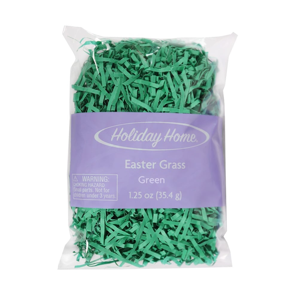 slide 1 of 1, Holiday Home Paper Easter Grass - Solid Green, 1.25 oz