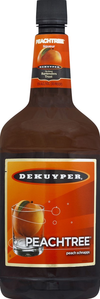 slide 2 of 2, DeKuyper Peachtree Peach Schnapps Liqueur 1.75 L, 1.75 liter