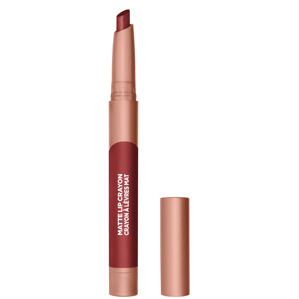 slide 1 of 4, L'Oréal Infallible Smudge Resistant Matte Lip Crayon - Spice Of Life, 0.04 oz