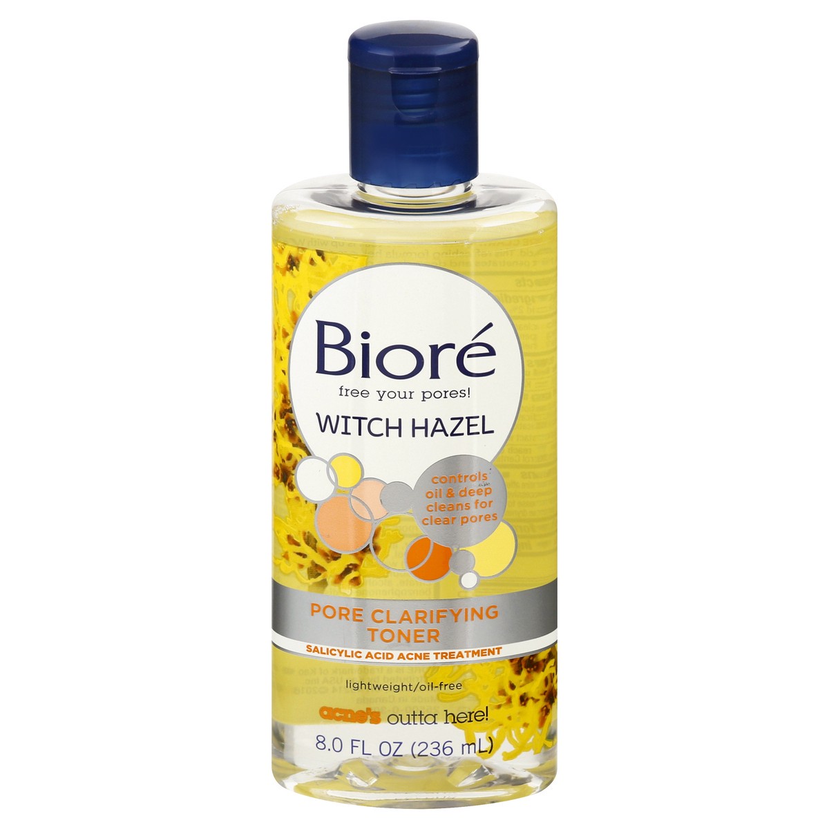 slide 1 of 5, Biore Clear & Breathable Witch Hazel Facial Toner, Toner for Acne Prone Skin, HSA/FSA Approved, 8 Fl Oz, 8 oz