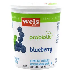 Weis Quality Blueberry Probiotic Lowfat Yogurt