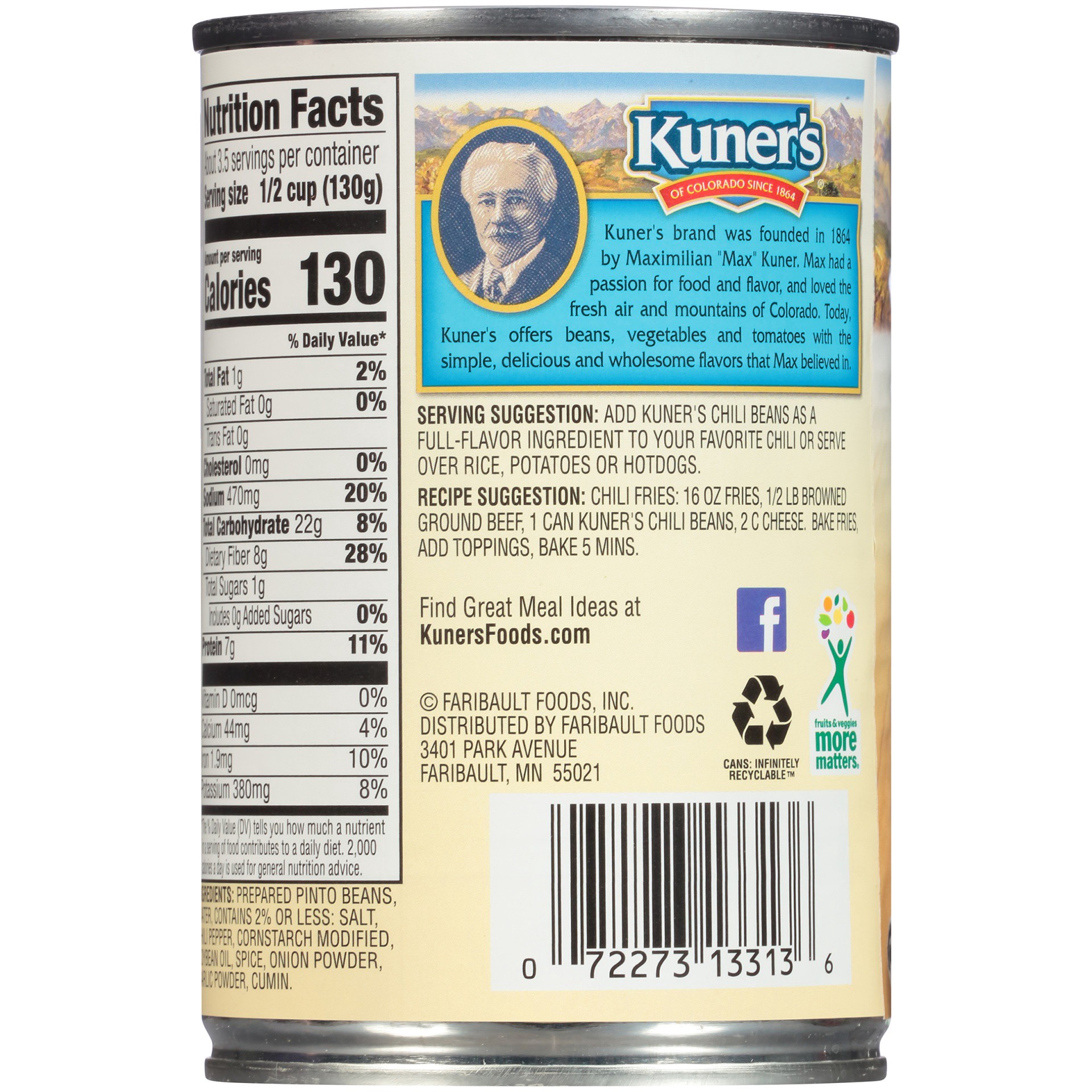 slide 6 of 6, Kuner's Original Chili Beans in Chili Sauce 15 oz, 15 oz