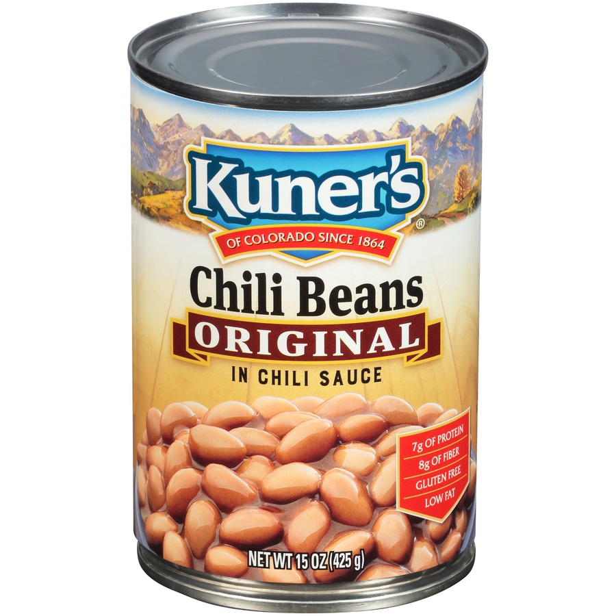 slide 1 of 6, Kuner's Chili Beans in Original Chili Sauce, 15 oz