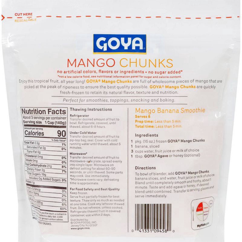 slide 3 of 3, Goya Mango Chunks, 16 oz
