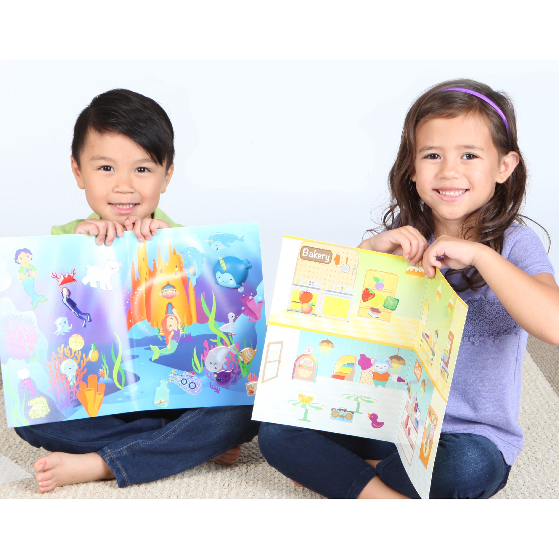 slide 10 of 11, Faber-Castell Creativity For Kids Undersea Sensory Stickers, 100 textured stickers