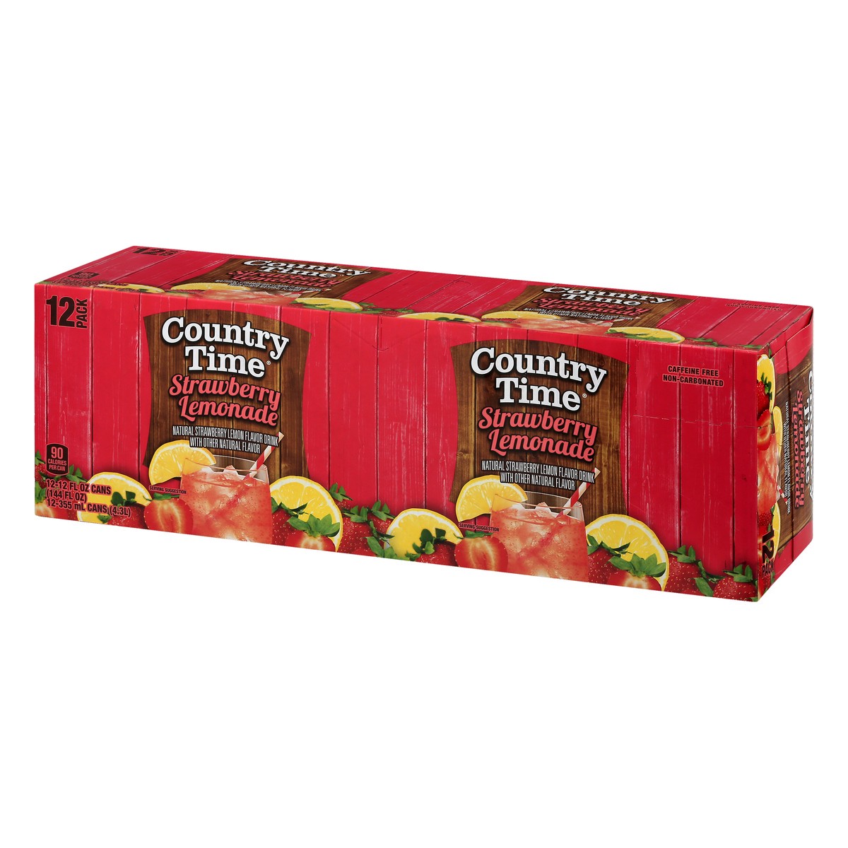 slide 3 of 12, Country Time 12 Pack Strawberry Lemonade Lemonade 12.0 ea - 12 ct, 12 ct