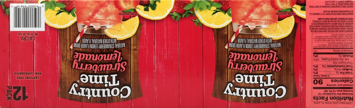 slide 4 of 12, Country Time 12 Pack Strawberry Lemonade Lemonade 12.0 ea - 12 ct, 12 ct