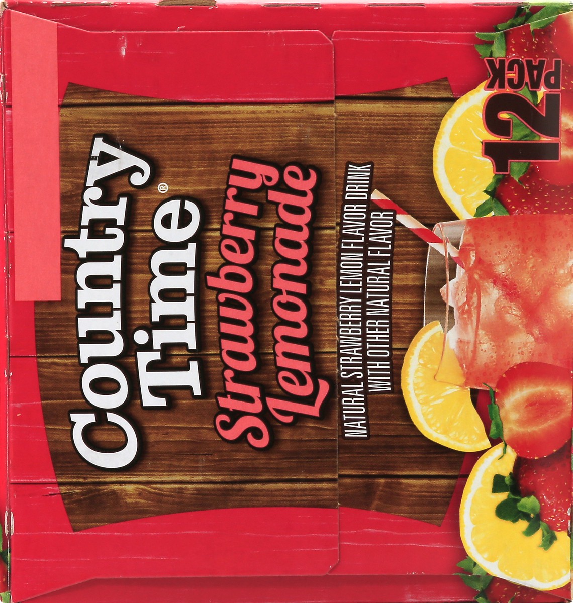 slide 6 of 12, Country Time 12 Pack Strawberry Lemonade Lemonade 12.0 ea - 12 ct, 12 ct