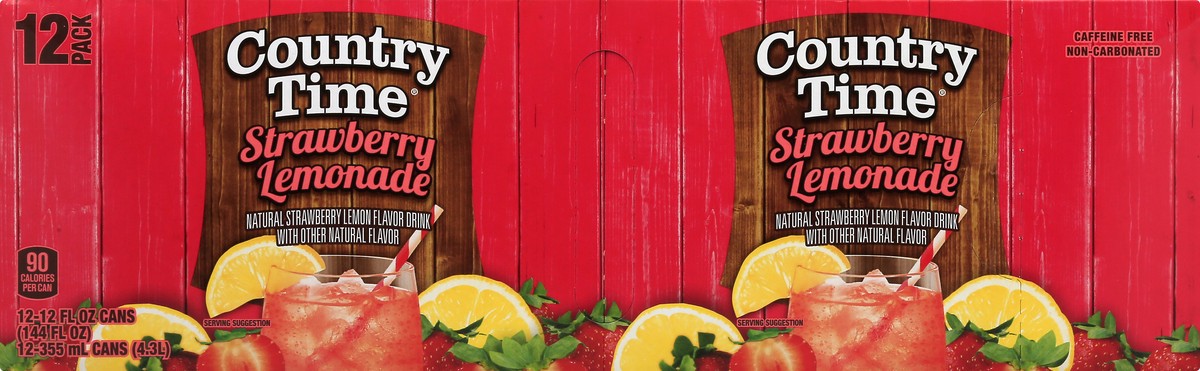 slide 12 of 12, Country Time 12 Pack Strawberry Lemonade Lemonade 12.0 ea - 12 ct, 12 ct