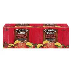 Country Time 12 Pack Strawberry Lemonade Lemonade 12.0 ea - 12 ct