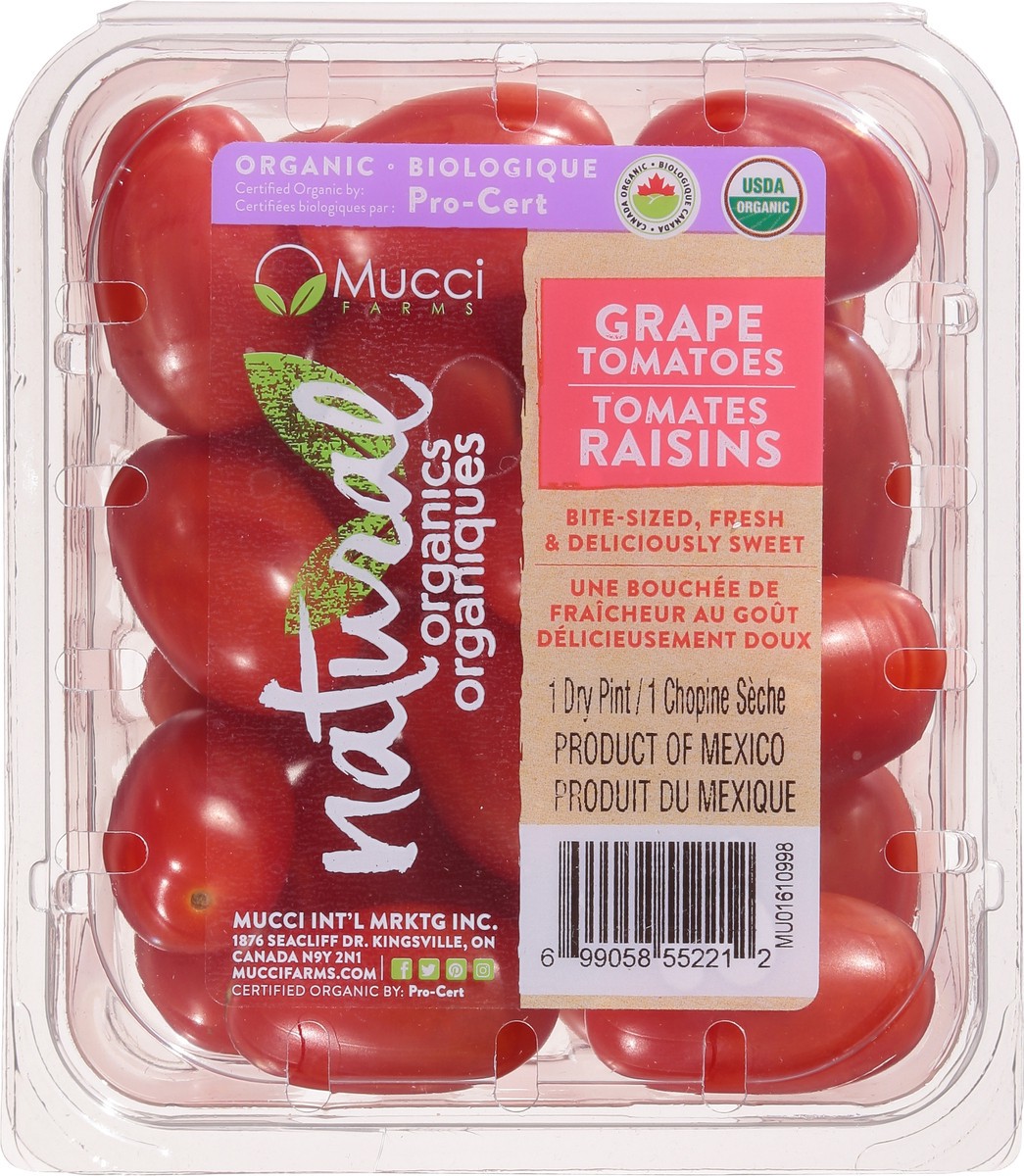 slide 7 of 12, Mucci Farms Organic Grape Tomatoes 1 pt, 1 pint