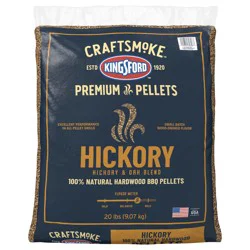 Kingsford Craftsmoke Premium Pellets, BBQ Pellets for Grilling, Hickory, 20 Pounds