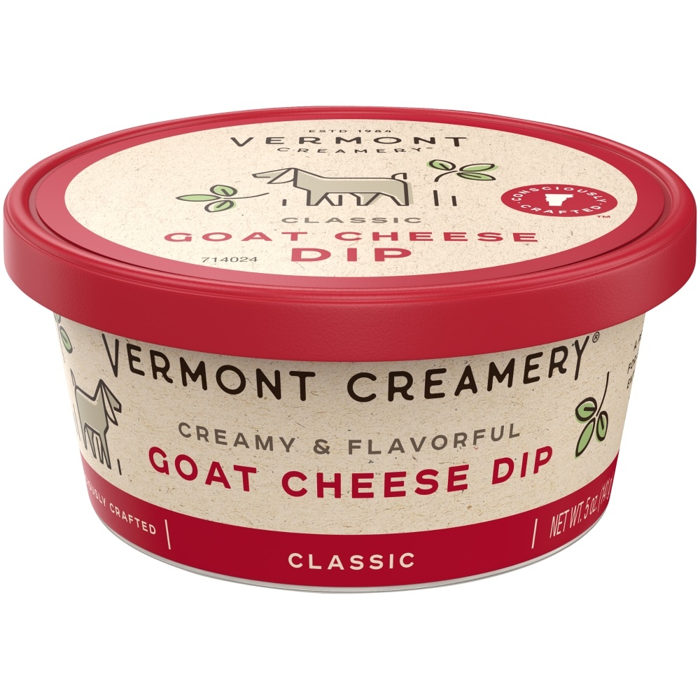 slide 1 of 1, Vermont Creamery Classic Goat Cheese Dip Tub, 5 oz