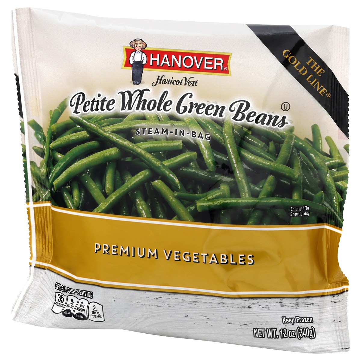 slide 3 of 10, Hanover Petite Whole Green Beans 12 oz, 