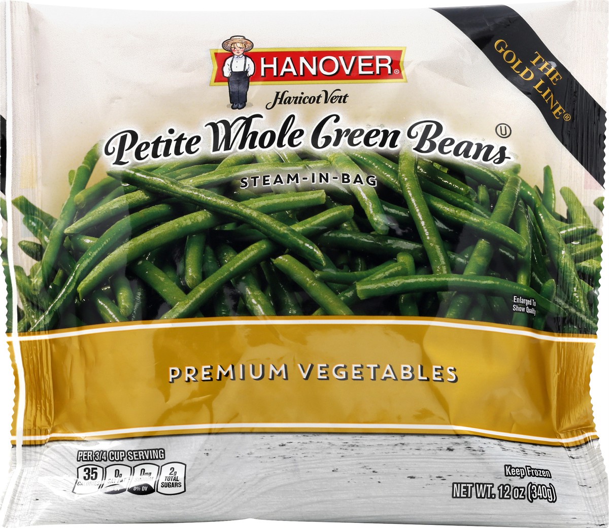 slide 9 of 10, Hanover Petite Whole Green Beans 12 oz, 