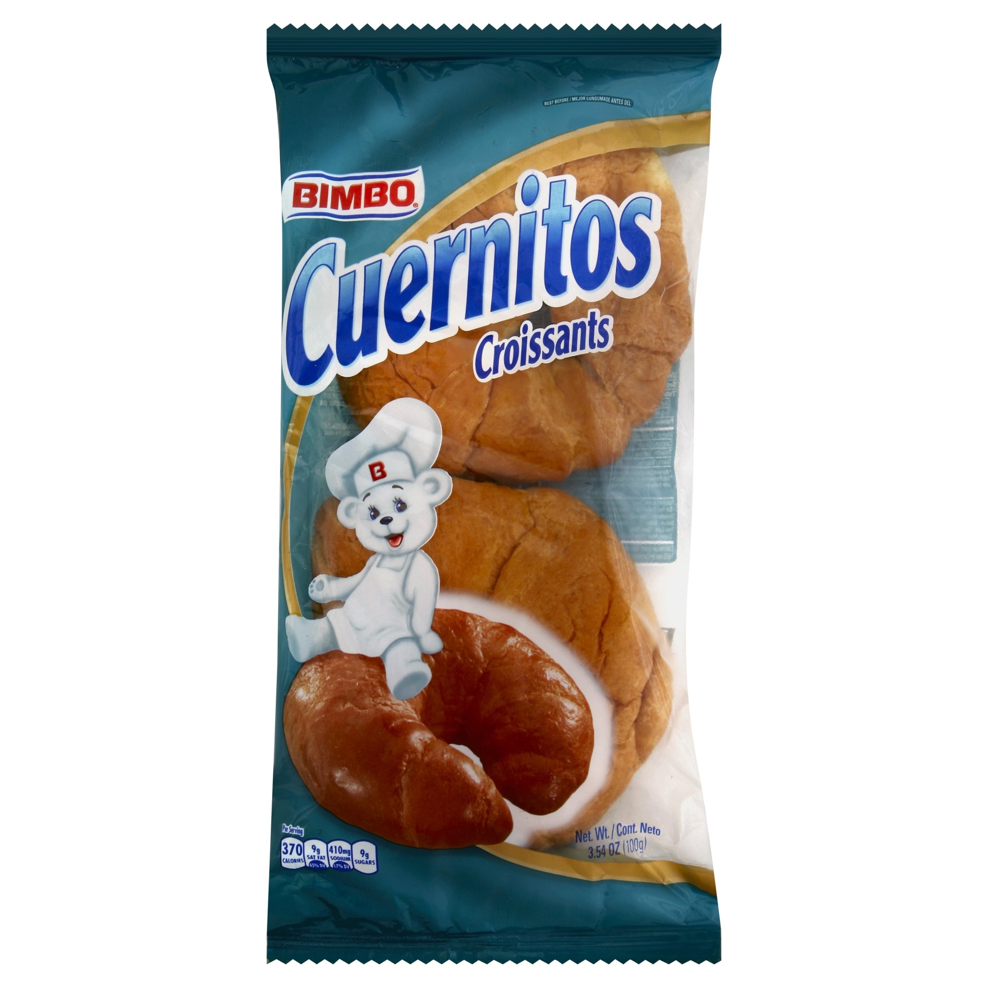 slide 1 of 1, Bimbo Cuernitos Croissants, 3.54 oz
