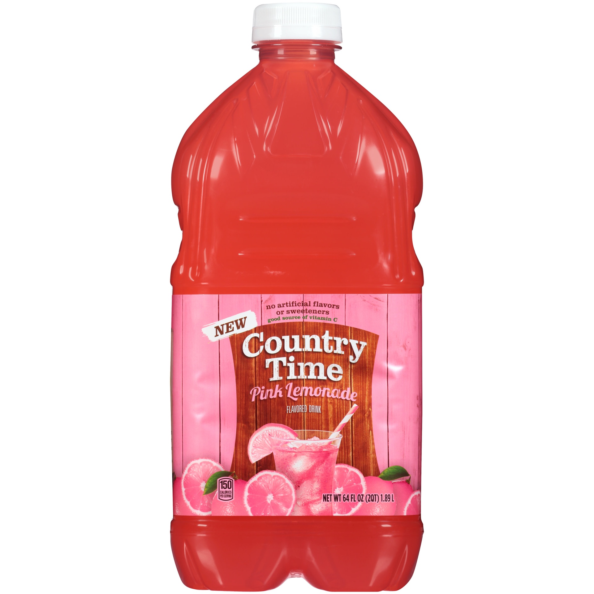 slide 1 of 6, Country Time Pink Lemonade Naturally Flavored Drink Bottle - 64 fl oz, 64 fl oz