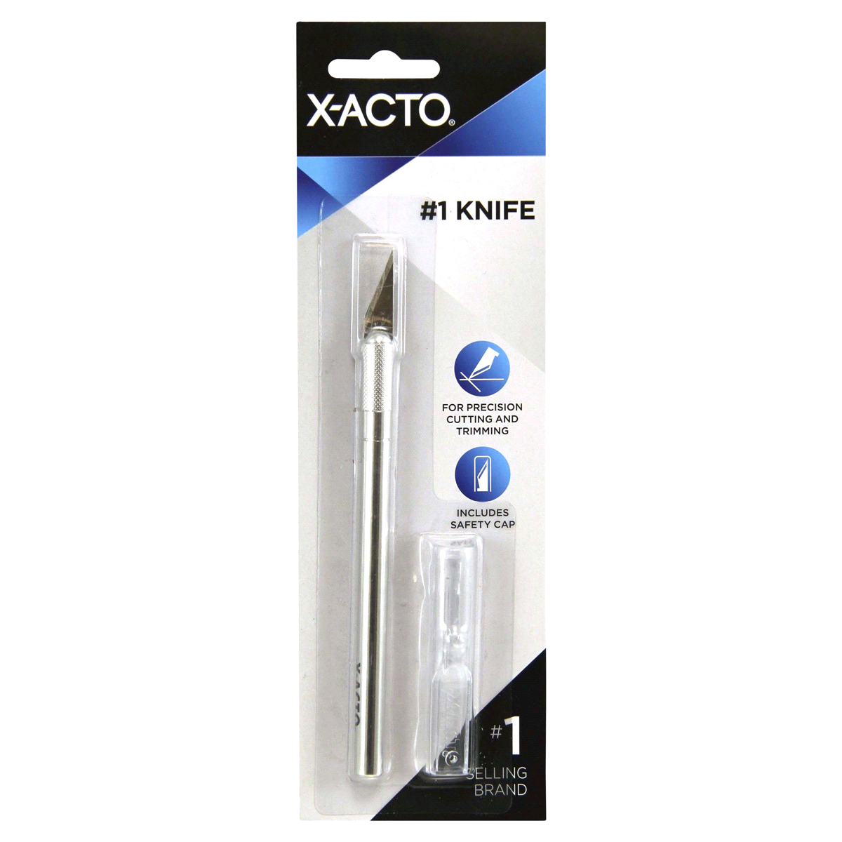 slide 1 of 2, X-Acto Precision Instruments Knife With Safety Cap Silver, 1 ct