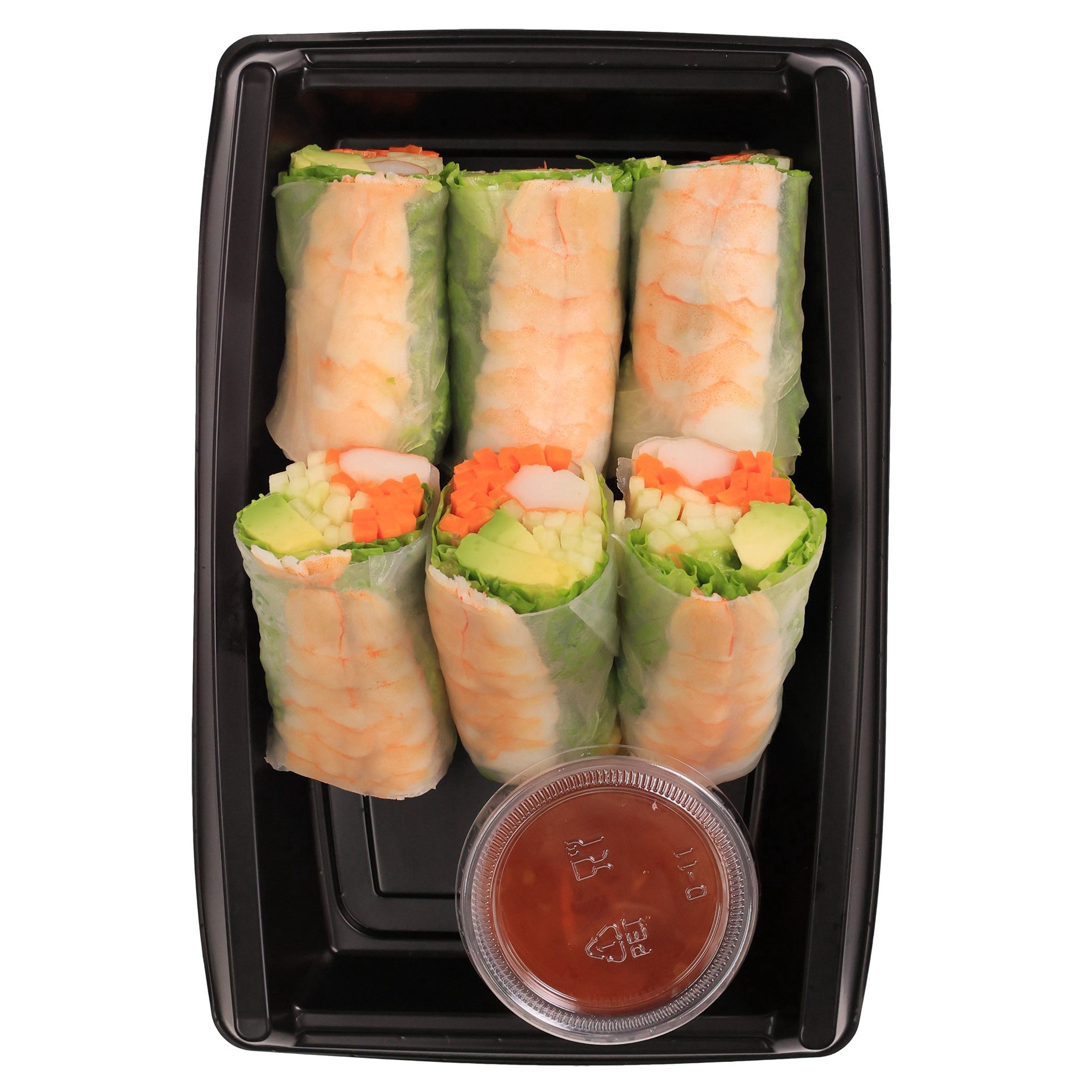 slide 1 of 1, H-E-B Sushiya Cooked Summer Roll, 9.5 oz