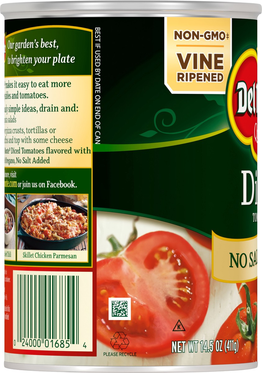 slide 6 of 10, Del Monte Tomato Dice No Salt Add, 14.5 oz