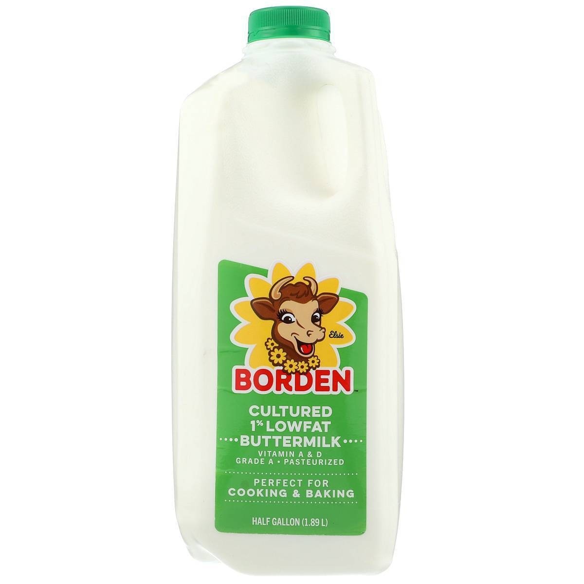 slide 1 of 1, Borden 1% Low Fat Buttermilk, 64 oz