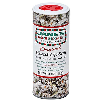 slide 1 of 1, Jane's Krazy Mixed-Up Seasonings Original Salt, 4 oz