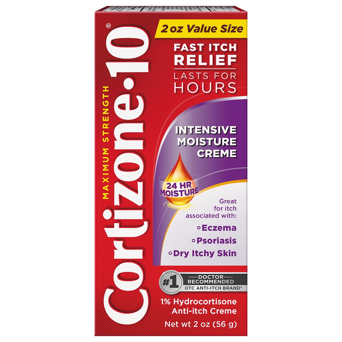 slide 1 of 9, Cortizone-10 Intensive Moisture Creme 2 oz, 2 oz